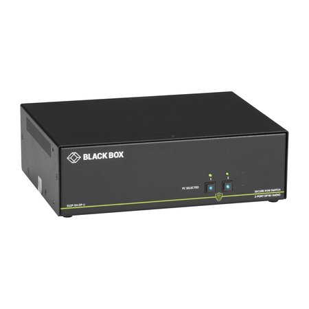 BLACK BOX Secure Niap 3.0 Kvm Switch - Single-Head, Displayport, 4K, 2-Port SS2P-SH-DP-U